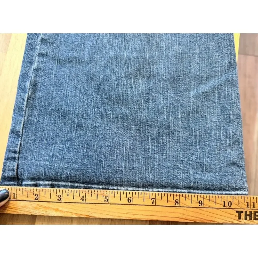 Vtg 03 Y2K Tommy Jeans Flare Leg Cargo Jeans Mid Rise 34 x 30.5 Indie Sleaze Fun